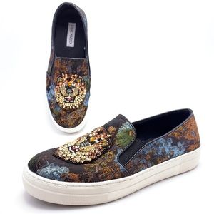 Steve Madden Fiasco Beaded Lion Sparkle Sneakers